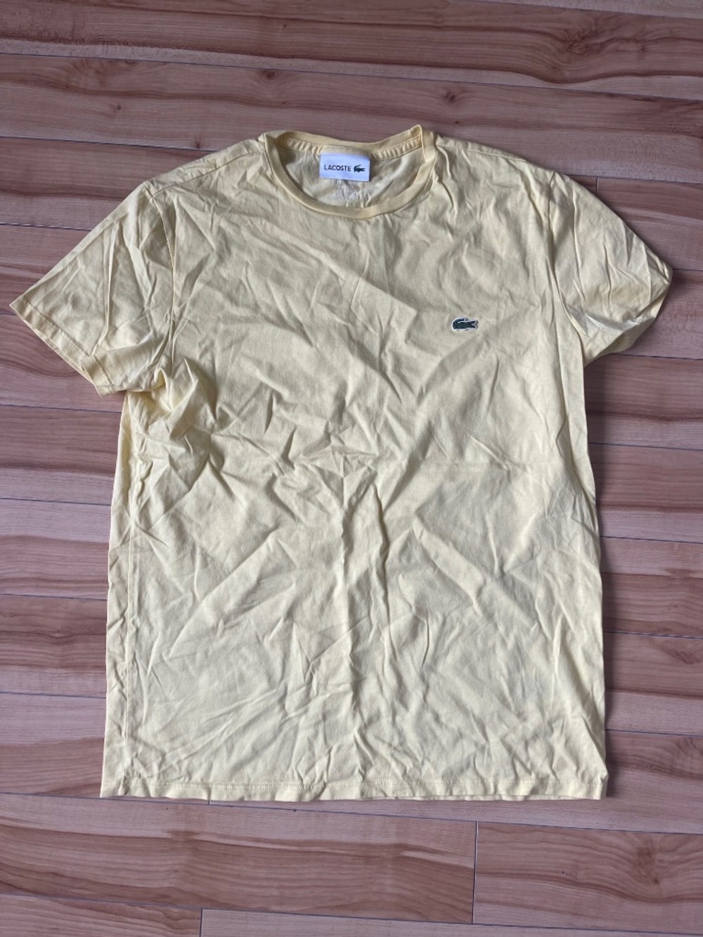 yellow tshirt lacoste